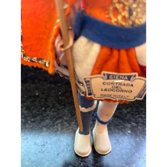 Vtg 1965 Siena Contrada Del Leocorno Doll Made In Italy Eros Florence 8 1/2" - Picture 6 of 9